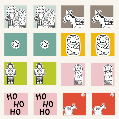 Jogo de memória "Eu via tudo pelo buraquinho!"