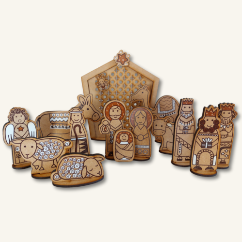 Presépio de madeira