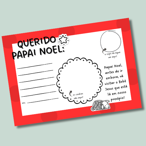 Toalha de papel "Esperando o Papai Noel"